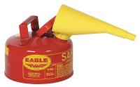 3NKP8 Type I Safety Can, 1 gal., Red, 10&quot; H, 9&quot; OD