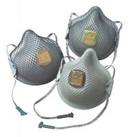 3NMJ5 Disposable Respirator, R95, M/L, Gray, PK 10