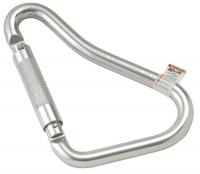 3NPL4 Carabiner, Aluminum, 9-1/4 In., Twist-Lock