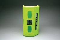 3NPY7 SCBA Wall Case, Hi Viz Green, Linear LDPE