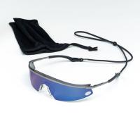 3NRT7 Safety Glasses, Blue, Antfg, Scrtch-Rsstnt