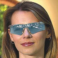 3NTD5 Safety Glasses, Lt Bl, Antfg, Scrtch-Rsstnt