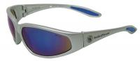 3NTL9 Safety Glasses, Blue Mirror, Scrtch-Rsstnt