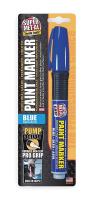 3NUR4 Pump Action Paint Marker, Fiber Tip, Blue