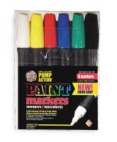 3NUR8 Pump Action Marker Assortment, PK 6