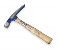 3NWD7 Bricklayers Hammer, Hickory, 16 Oz