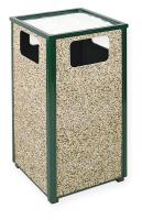3NWY5 Ash/Trash, Stone Panel, Sand Urn, 24G, Green