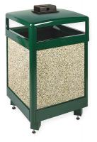3NWZ1 Waste Receptacle, Hinged, Weather Urn, 38G
