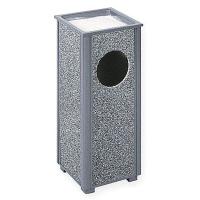 3NXD8 Ash &amp; Waste Trash Container, Gray