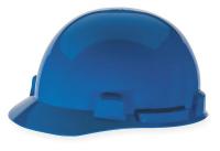 3NXW4 Hard Hat, FrtBrim, Slotted, 4Rtcht, Blue