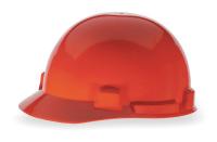 3NXW6 Hard Hat, FrtBrim, Slotted, 4Rtcht, Red