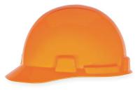 3NXW7 Hard Hat, FrtBrim, Slttd, 4Rtcht, Hi-Viz Org