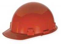 3NXX5 Hard Hat, FrtBrim, Slotted, Rtcht, Red