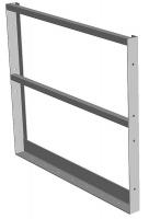 3NYH9 Guard Rail, H 42 In, W 3 3/4 Ft, L 4 Ft