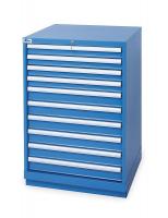 3NYJ5 Modular Storage Cabinet, 10 Drawers, Blue