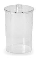 3PAH7 Sundry Jar With Lid, Plastic, Pk 5
