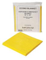 3PAJ9 Emergency Blanket, Yellow, 54In x 80In