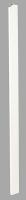 3PEJ5 Toilet Partition Pilaster, 10 In, Almond