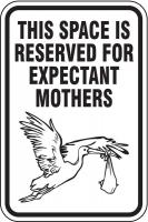3PLV9 Parking Sign, 18 x 12In, BK/WHT