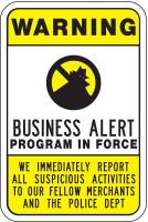 3PLY4 Traffic Sign, 24 x 18In, YEL and BK/WHT