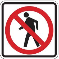 6AHL5 Traffic Sign, 24 x 24In, R and BK/WHT, SYM