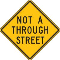 6DVD6 Traffic Sign, 24 x 24In, BK/YEL, DMD GR AL