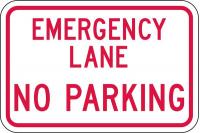 3PMY1 Parking Sign, 18 x 24In, R/WHT, Text