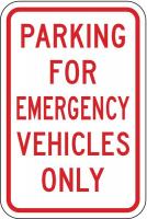 3PMY2 Parking Sign, 18 x 12In, R/WHT, Text