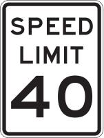 6DVF4 Traffic Sign, 24 x 18In, BK/WHT, DMD GR AL