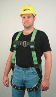 3PRY9 Full Body Harness, Unversal, 400lb, Blk/Grn