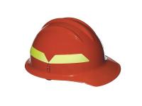 3PTW3 Fire Helmet, Orange, Front Brim