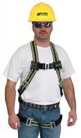 3PUF5 Full Body Harness, M, 400 lb., Green