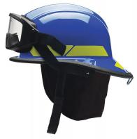 3PUN3 Fire Helmet, Blue, Modern