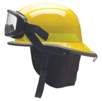 3PUN7 Fire Helmet, Yellow, Modern