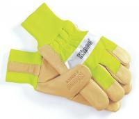 3PVY8 Leather Gloves, Lime Green, Mens L, PR