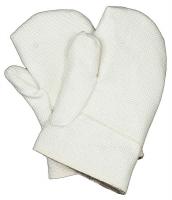 3PWF6 Heat Resist. Gloves, White, Double Palm, PR