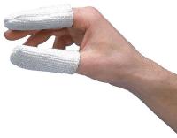 3PWG5 Heat Resistant Finger Cots, White, PK 12