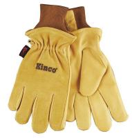 3PWG8 Leather Gloves, Pigskin, Golden, XL, PR