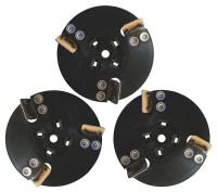 3PXL5 Refinisher, Wood Floor Tool, Black, PK 3