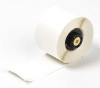 3PYJ8 Label, White, Vinyl Cloth, 4 In. L