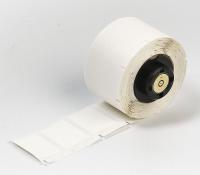 3PYJ9 Label, White, Vinyl Cloth, 1-1/2 In. L