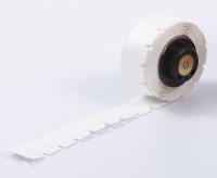 3PYK4 Label, White, Polyester, 3/8 In. L