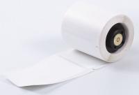 3PYL9 Label, White, Vinyl, 3 In. W