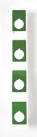 3PYR5 Raised Panel Label, Green, 1-1/5 In. W