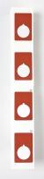 3PYR6 Raised Panel Label, Red, 1-1/5 In. L