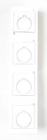 3PYT4 Raised Panel Label, White, 1-4/5 In. W