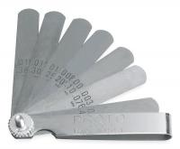 3R001 Feeler Gauge Set, 9 Blades, 3 1/16 In
