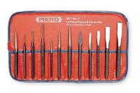3R074 Punch and Chisel Set w/Pouch, 12 Pc
