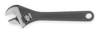 3R398 Adjustable Wrench, 18 in., Black, Plain