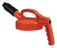 3REK6 Stumpy Spout Lid, w/1 In Outlet, Orange